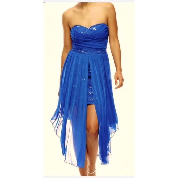 City Triangles Dresses & Skirts - City Triangles Blue Embellished Dress Size 7 Prom Whimsical Fairy